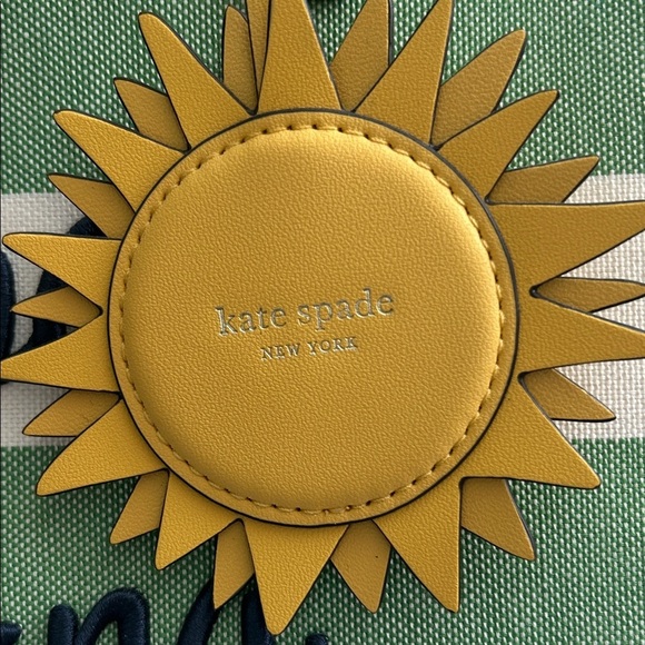 *Kate Spade Cabana Green and Cream Tote - Picture 2 of 14